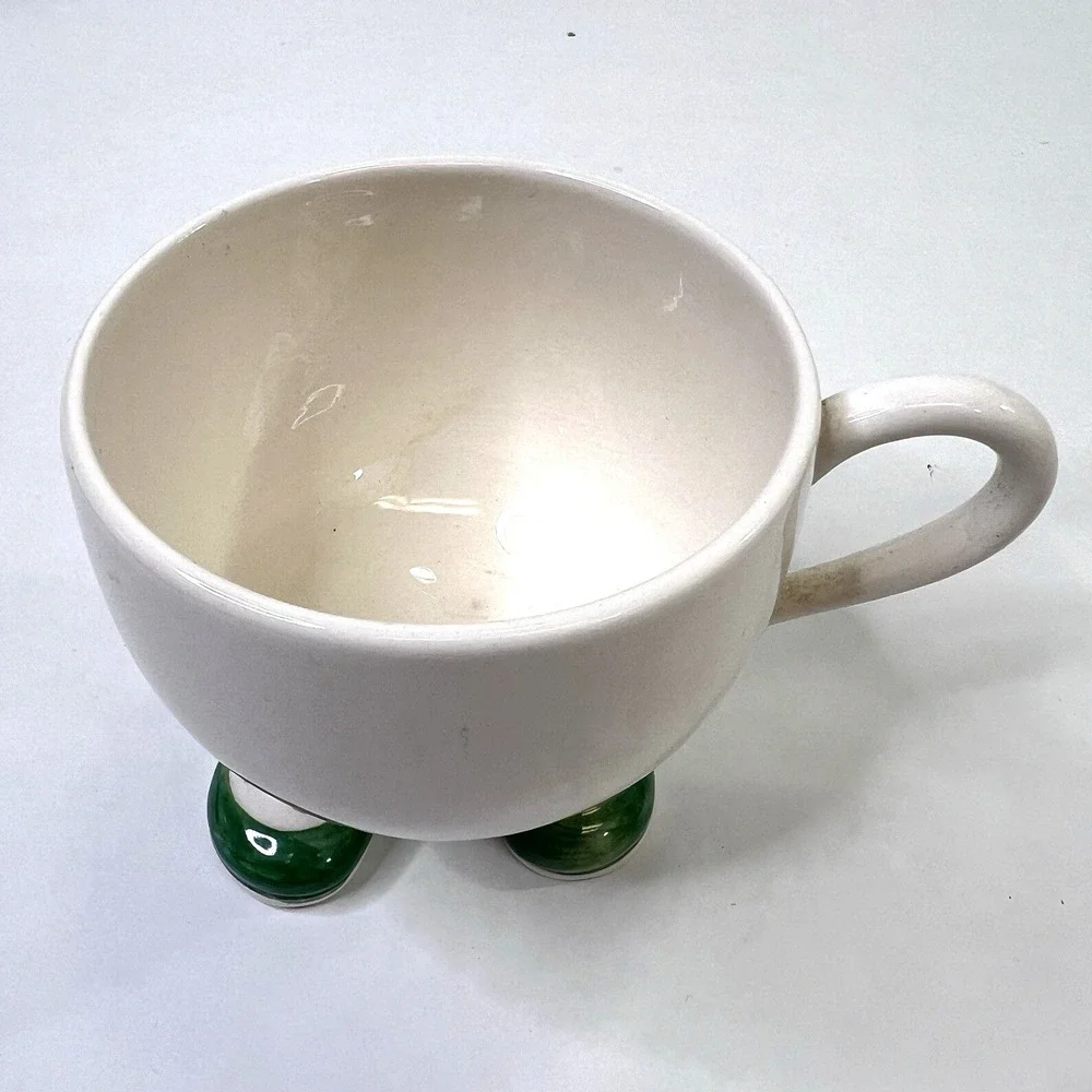 Carlton Ware‎ Walking Ware Teacup Green Shoes Polka Dot Vintage England